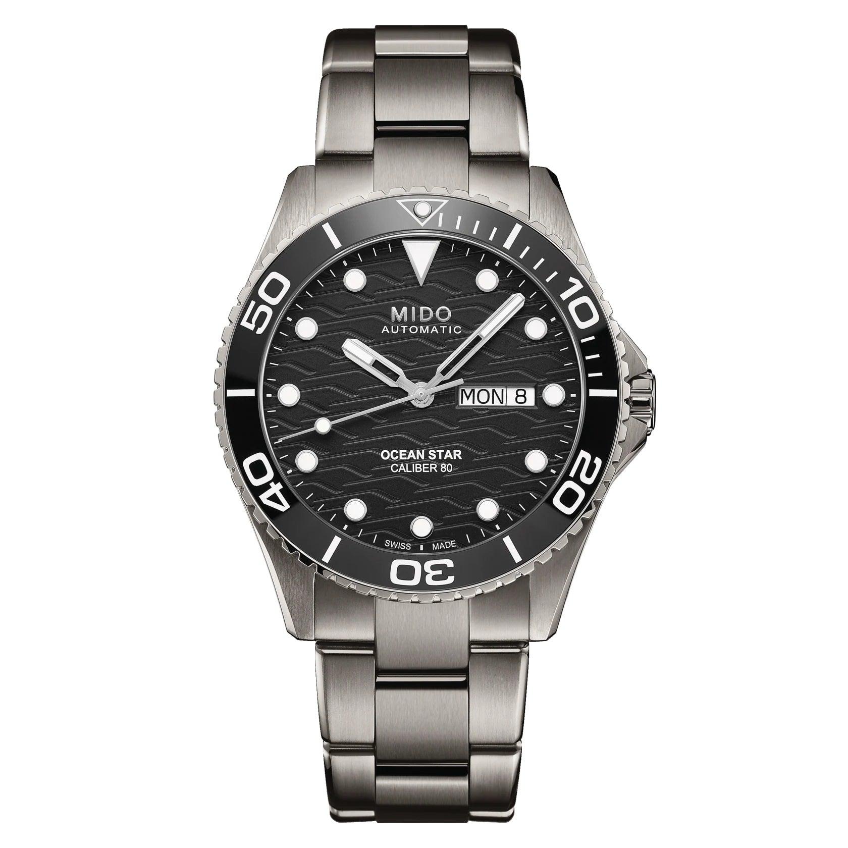Mido orologio Ocean Star 200C Titanium 42,5mm nero automatico titanio M042.430.44.051.00