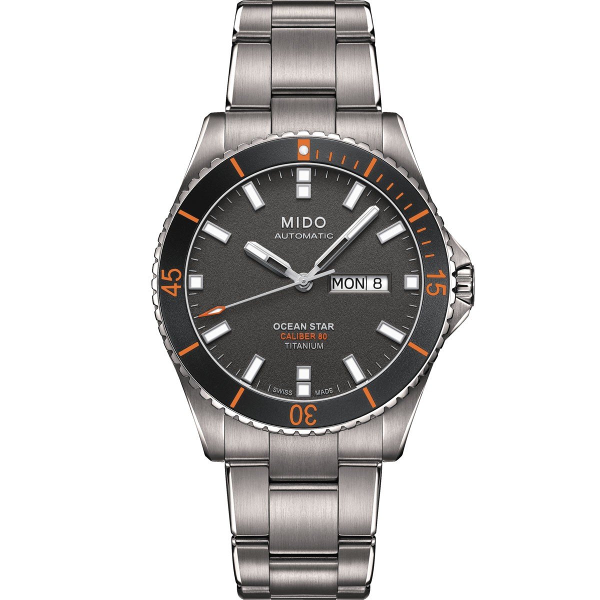 Mido orologio Ocean Star Caliber 80 automatico titanio M026.430.44.061.00