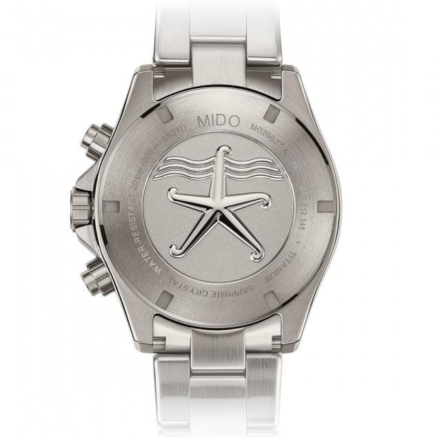 Mido orologio Ocean Star Chronograph 44mm blu automatico titanio M026.627.44.041.00