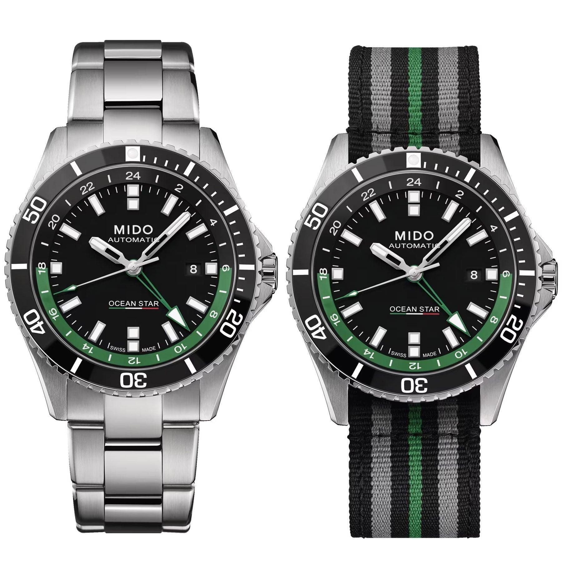 Mido orologio Ocean Star GMT 44mm nero automatico acciaio Limited Edition 000/250 M026.629.11.051.03
