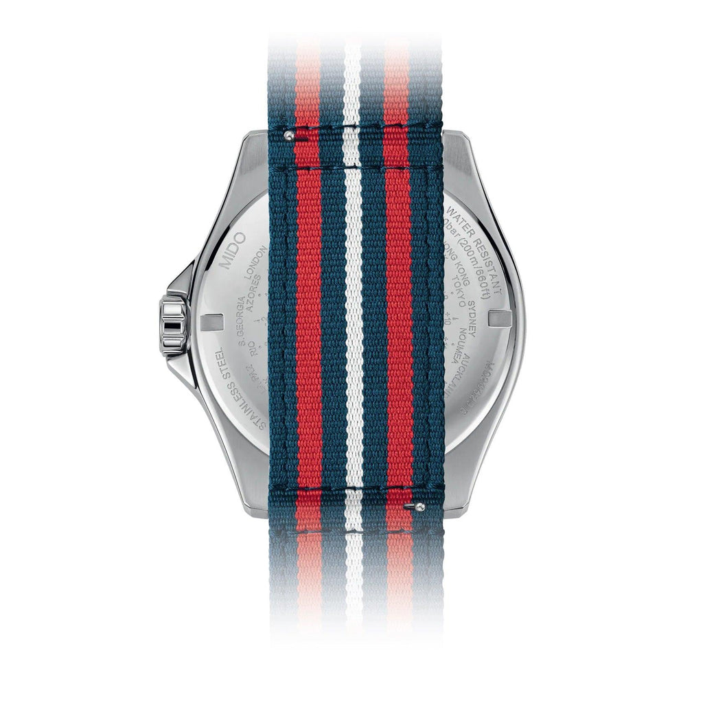 Mido orologio Ocean Star GMT Special Edition 44mm blu automatico acciaio M026.629.11.041.00