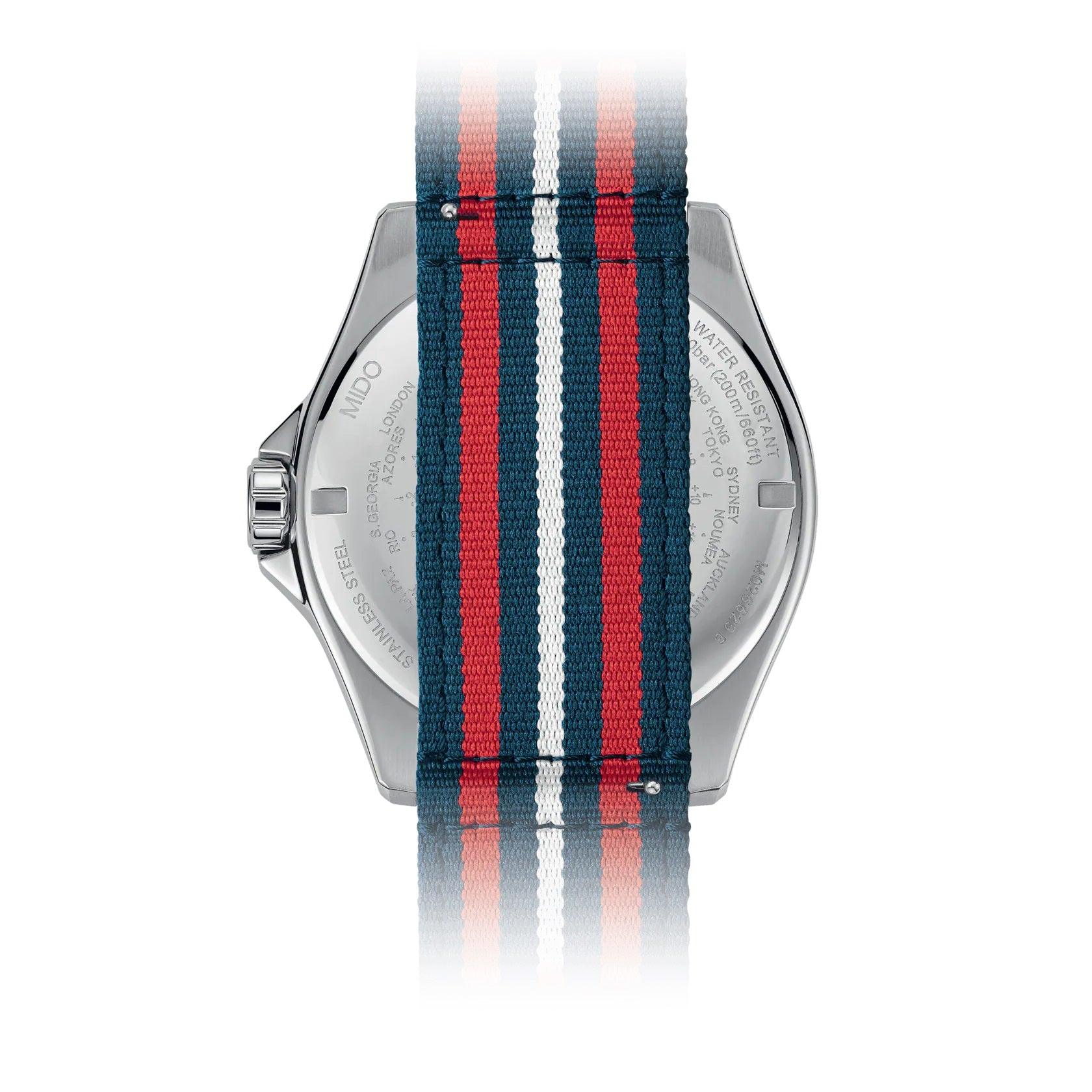 Mido orologio Ocean Star GMT Special Edition 44mm blu automatico acciaio M026.629.11.041.00