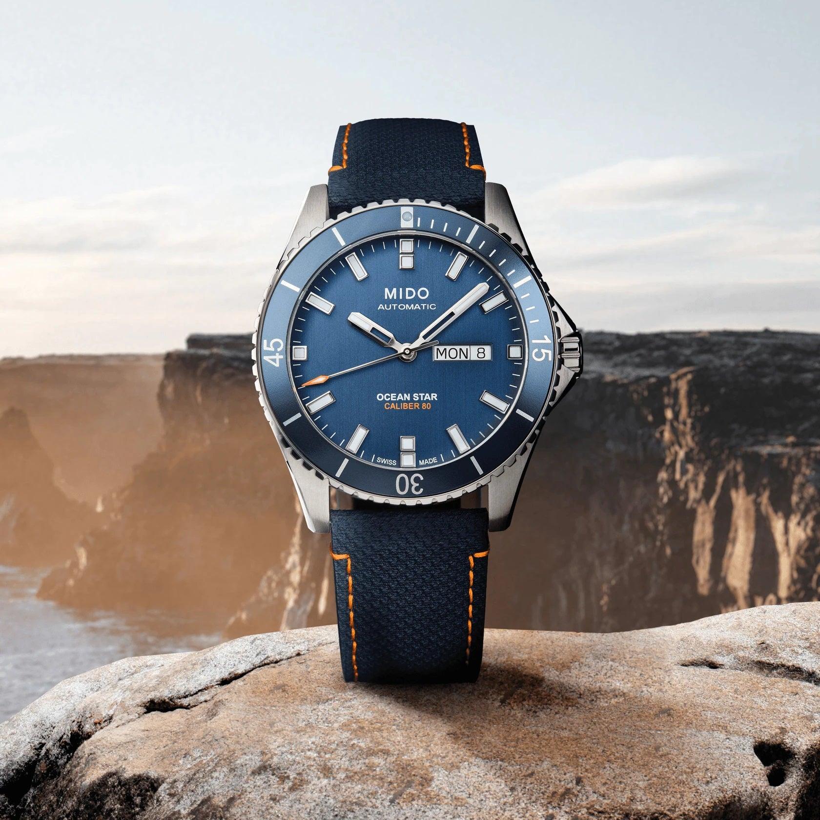 Mido orologio Ocean Star Red Bull Cliff Diving limited edition 500pz 42mm blu automatico acciaio M026.430.17.041.00