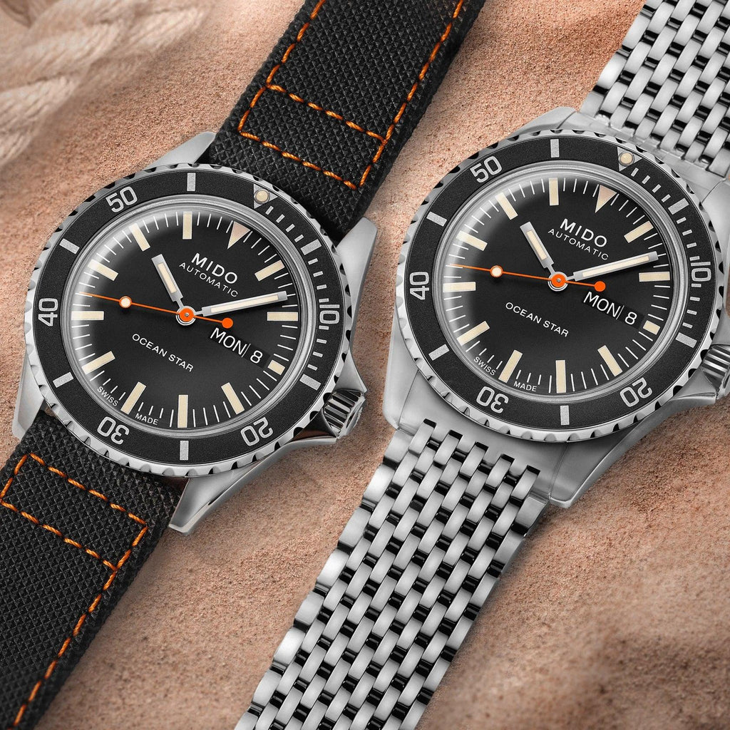 Mido orologio Ocean Star Tribute nero 41mm automatico special edition 75th anniversary doppio cinturino M026.830.11.051.00