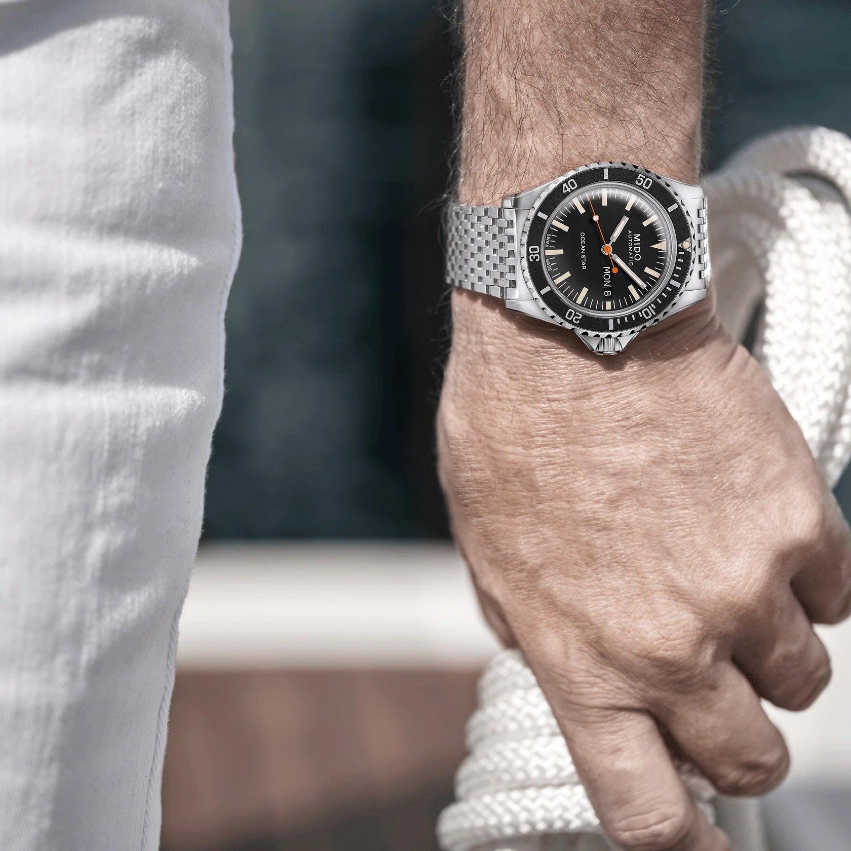 Mido orologio Ocean Star Tribute nero 41mm automatico special edition 75th anniversary doppio cinturino M026.830.11.051.00