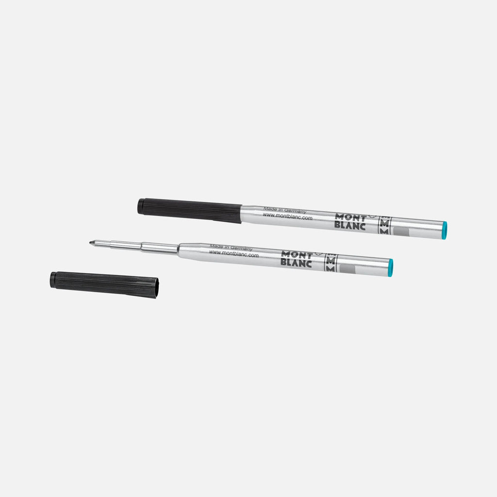 Montblanc 2 refill per penna a sfera (M) Barbados Blue (blu caraibi) 128219