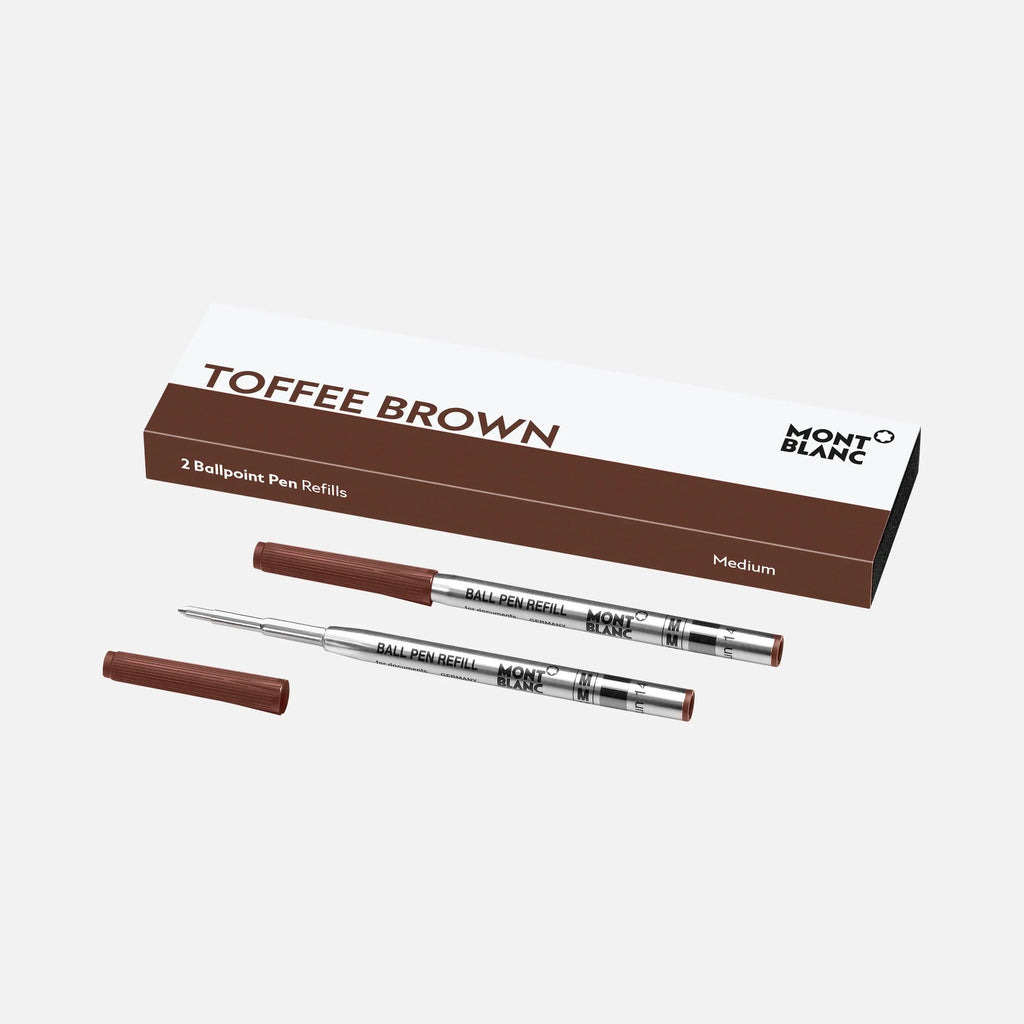 Montblanc 2 refill per penna a sfera (M) Toffee Brown (Marrone) 125957