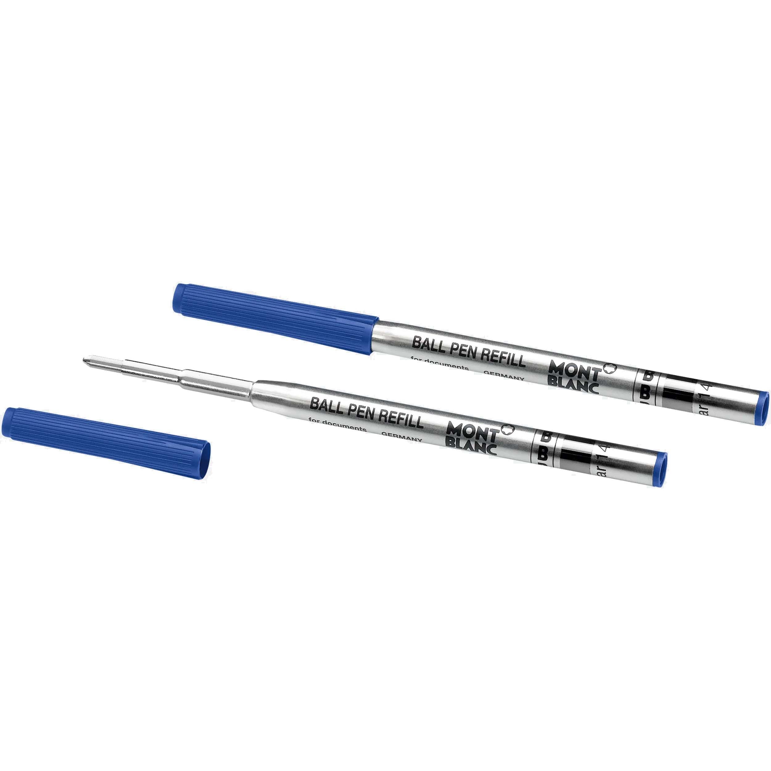 Montblanc 2 refill per penna a sfera punta B Royal Blue blu 124493