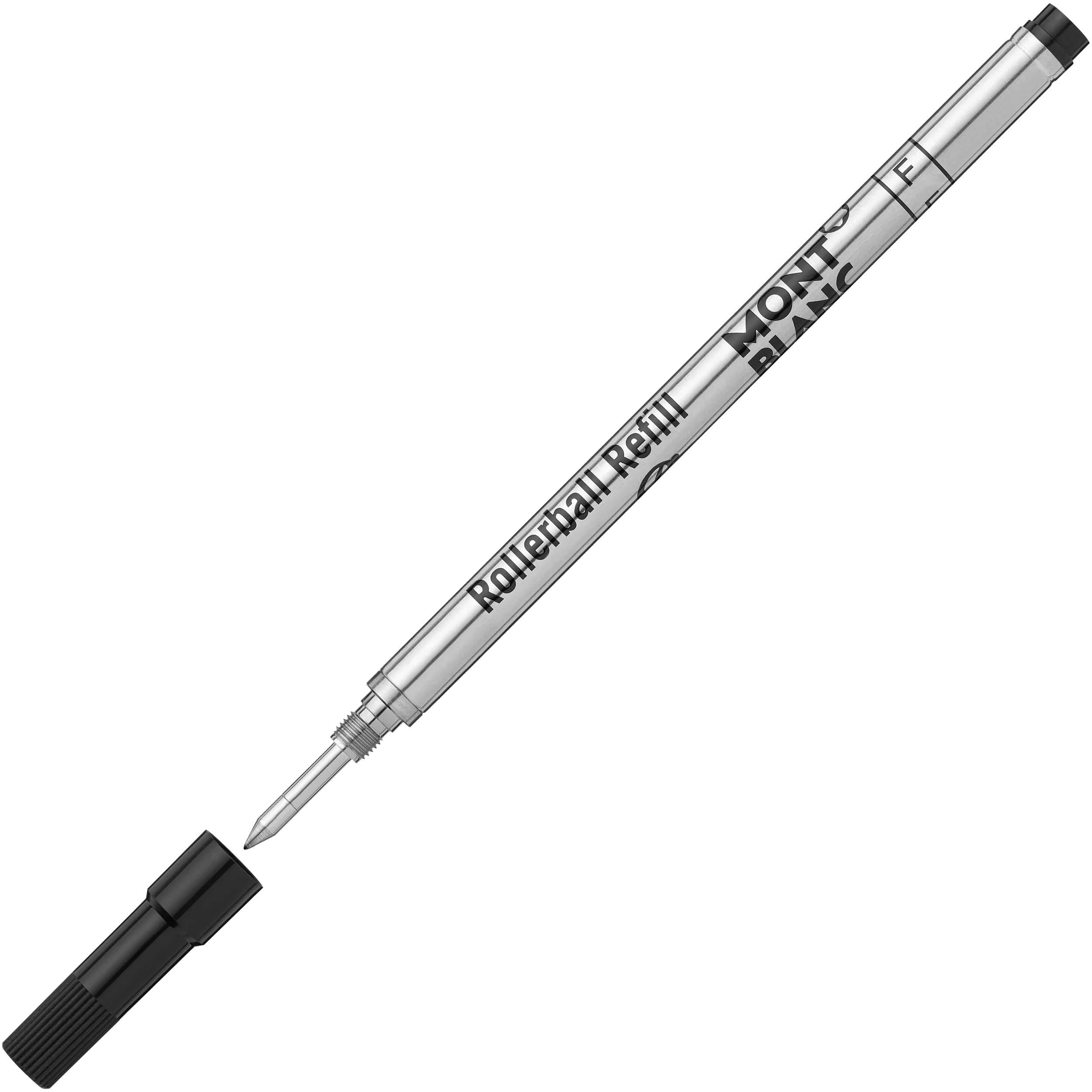 Montblanc 2 refill per roller punta F Mystery Black nero 128230