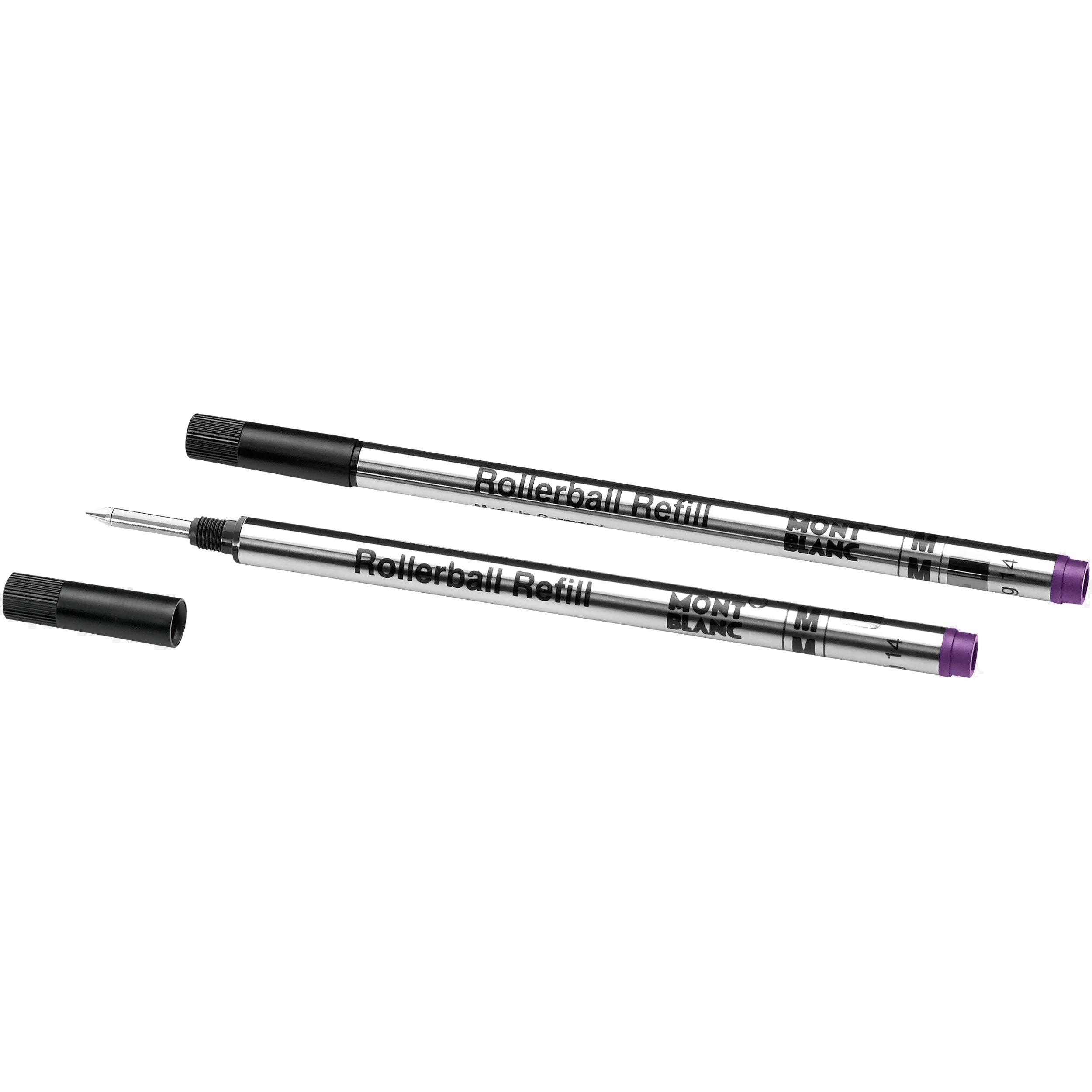 Montblanc 2 refill per roller punta M Amethyst Purple viola ametista 128236