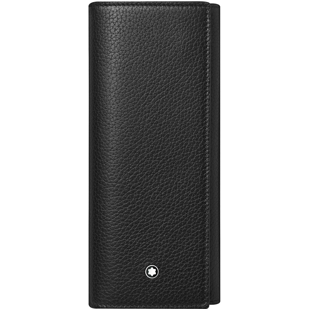 Montblanc astuccio Meisterstück Soft Grain per 2 strumenti da scrittura nero 126265