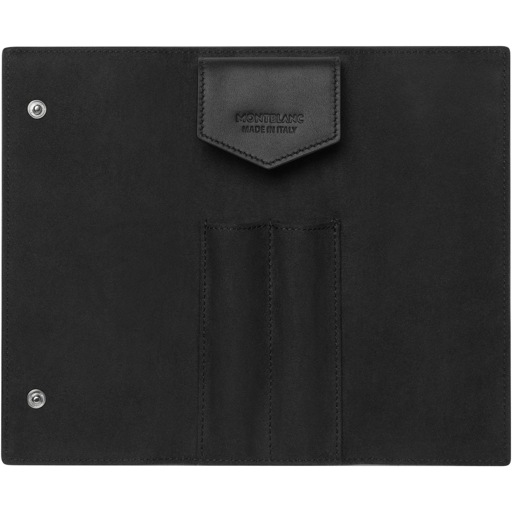 Montblanc astuccio Meisterstück Soft Grain per 2 strumenti da scrittura nero 126265