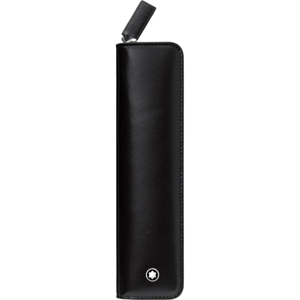 Montblanc astuccio per 1 strumento da scrittura con cerniera Meisterstück nero 101872