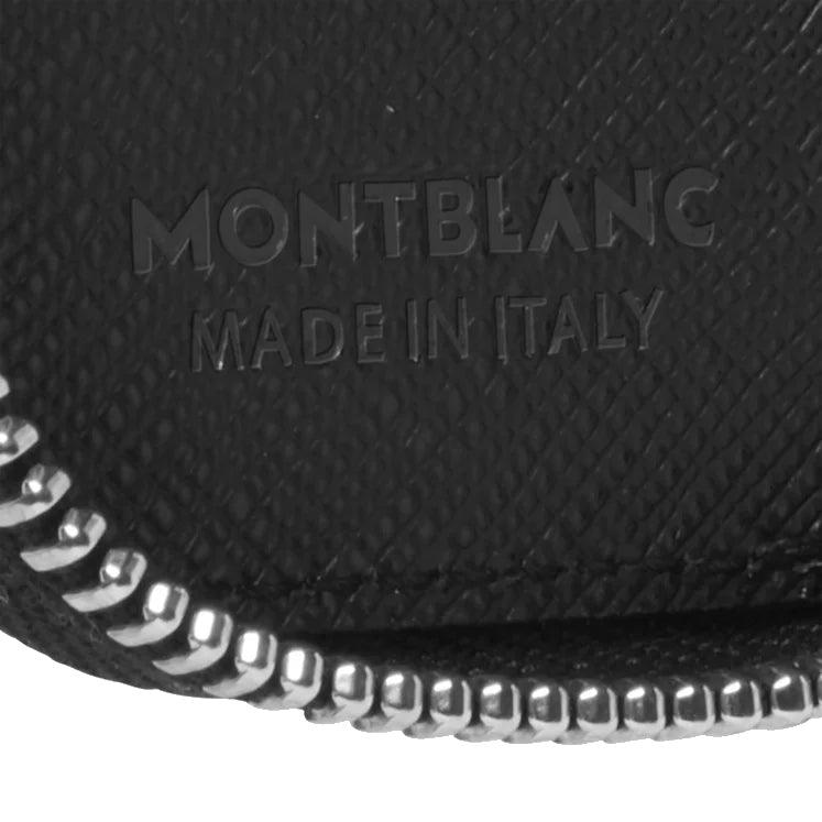 Montblanc astuccio per 1 strumento da scrittura con zip Sartorial nero 198362