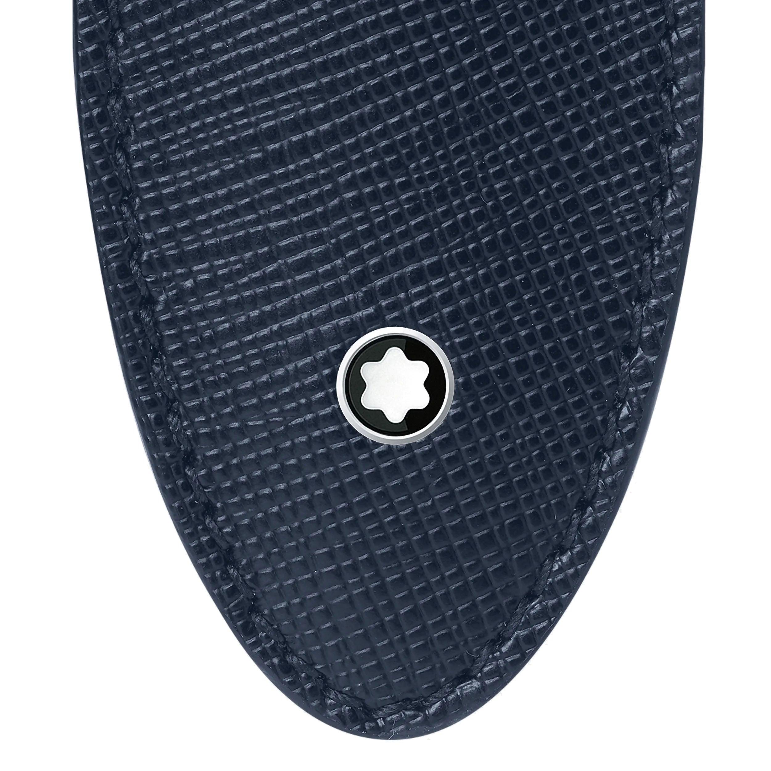 Montblanc astuccio per 1 strumento da scrittura Montblanc Sartorial blu 128603
