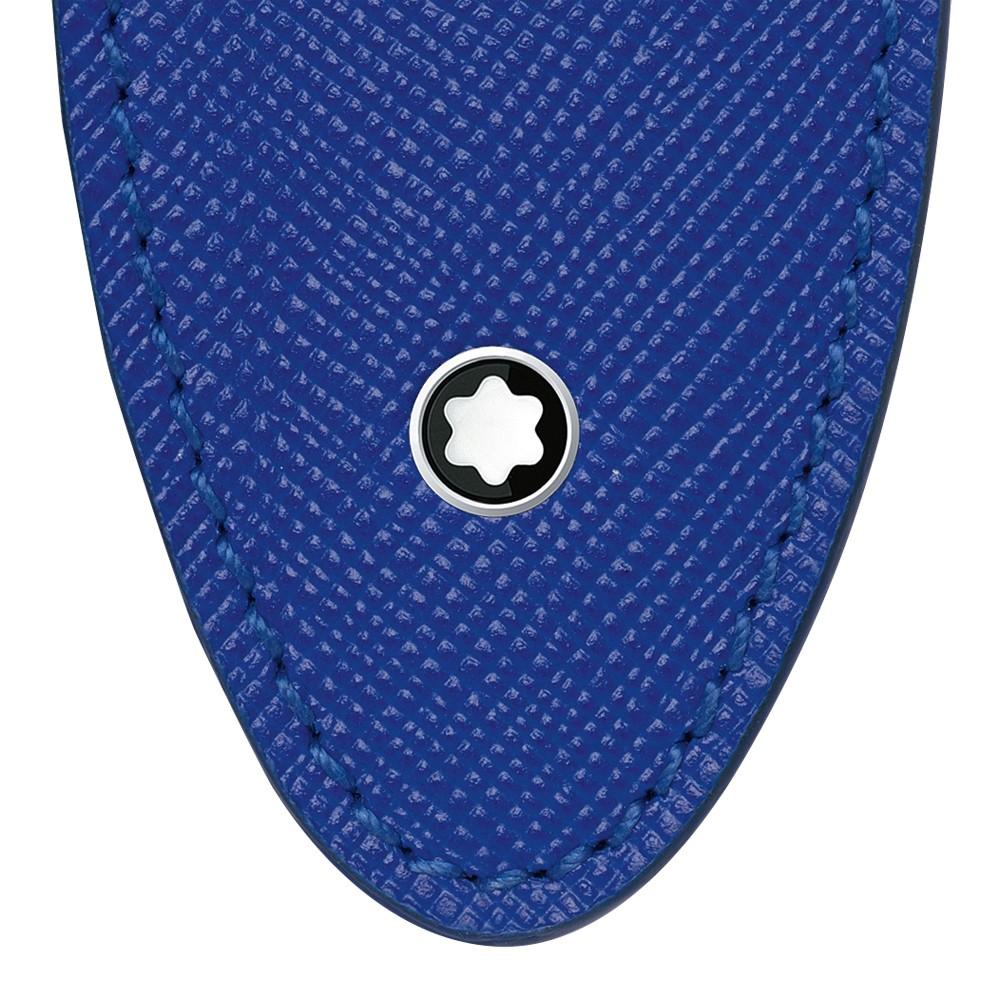 Montblanc astuccio per 1 strumento da scrittura Sartorial blu elettrico 124195