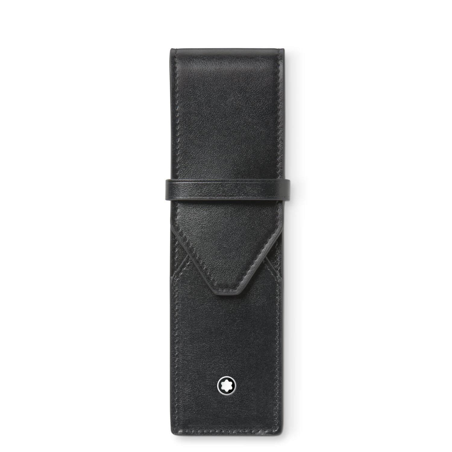 Montblanc astuccio per 2 strumenti da scrittura Meisterstück nero 198354
