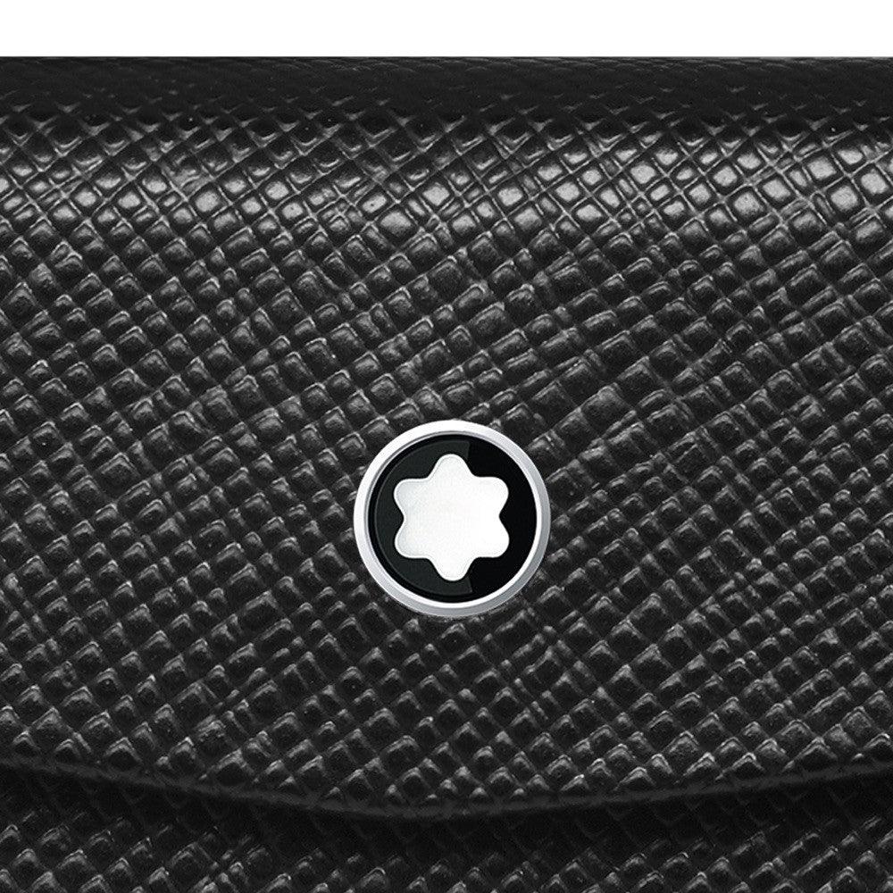 Montblanc astuccio pieghevole per 1 strumento da scrittura Sartorial nero 116331