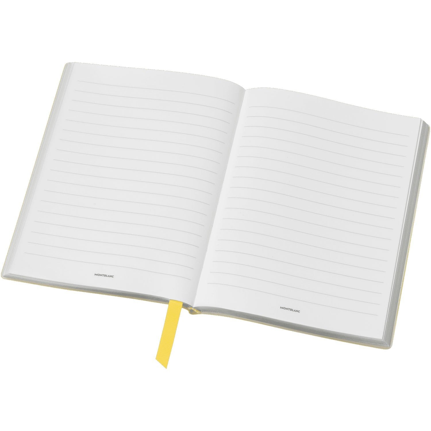 Montblanc blocco note 146 a righe cancelleria tascabile giallo senape 125882