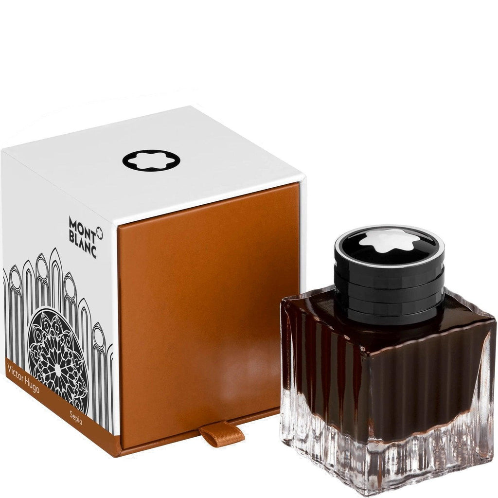 Montblanc boccetta d'inchiostro 50ml Homage to Victor Hugo marrone 125932