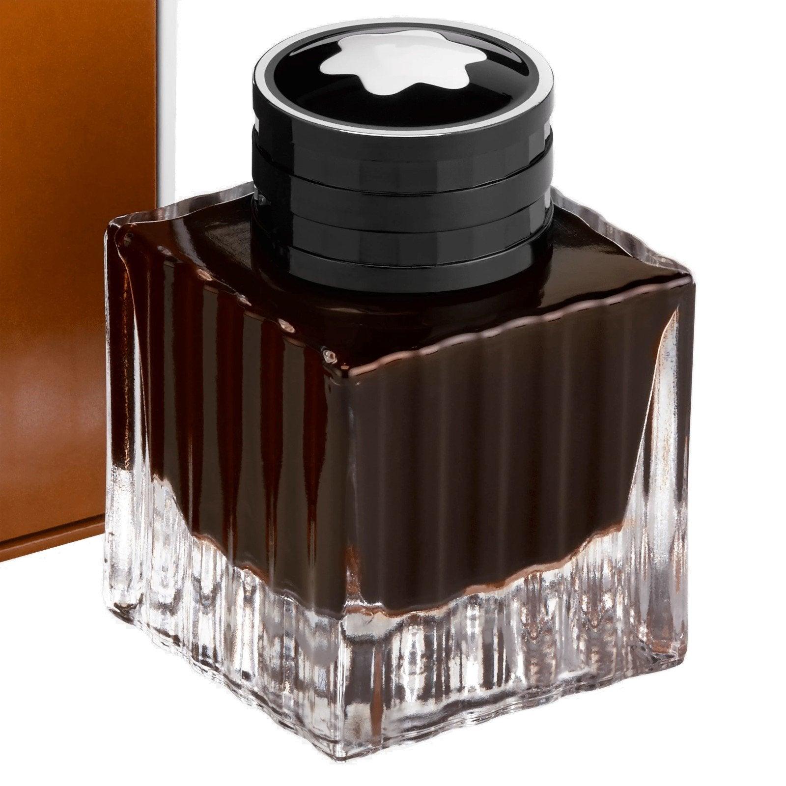 Montblanc boccetta d'inchiostro 50ml Homage to Victor Hugo marrone 125932