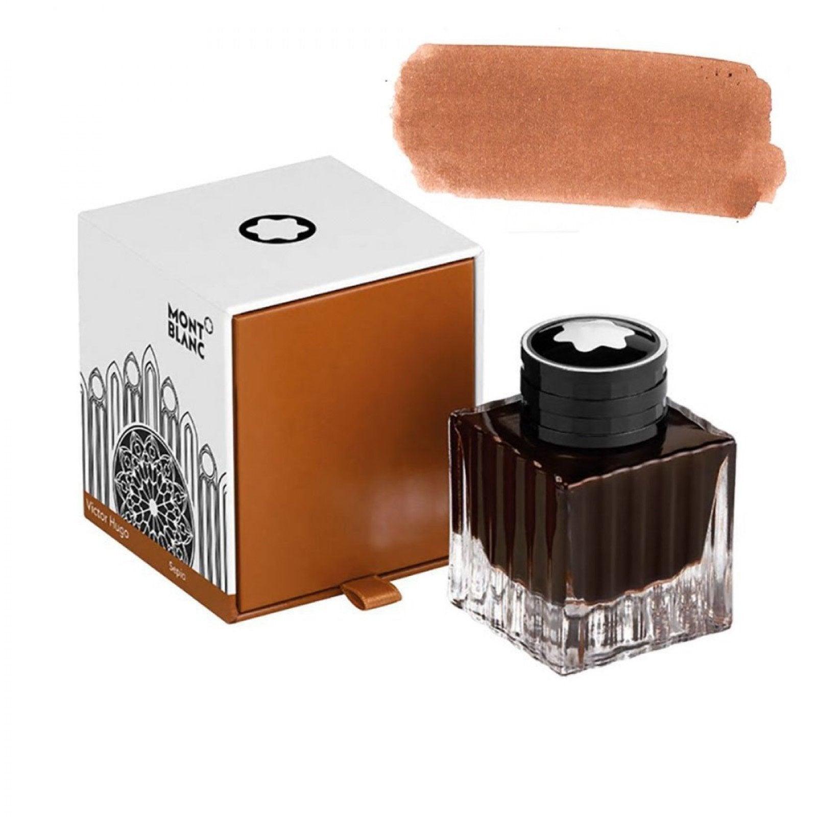 Montblanc boccetta d'inchiostro 50ml Homage to Victor Hugo marrone 125932