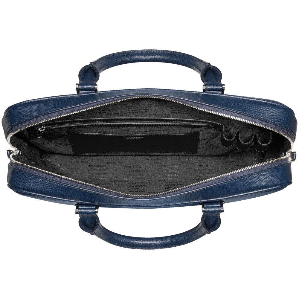 Montblanc borsa porta documenti sottile Sartorial Blu Indaco 116757
