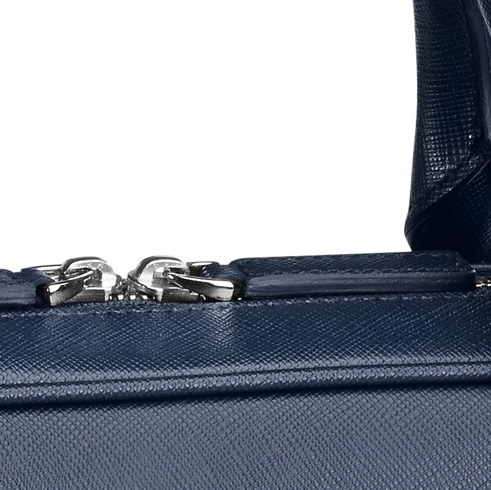 Montblanc borsa porta documenti sottile Sartorial Blu Indaco 116757