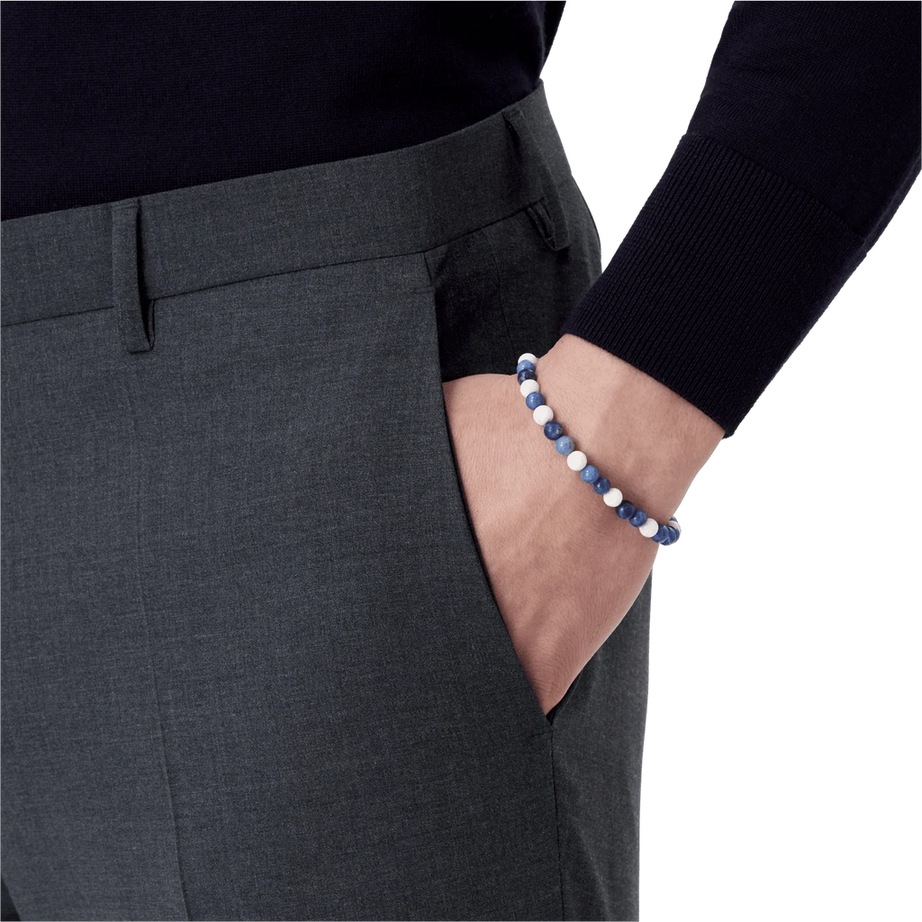 Montblanc bracciale Meisterstück Glacier Beads misura M 12951063