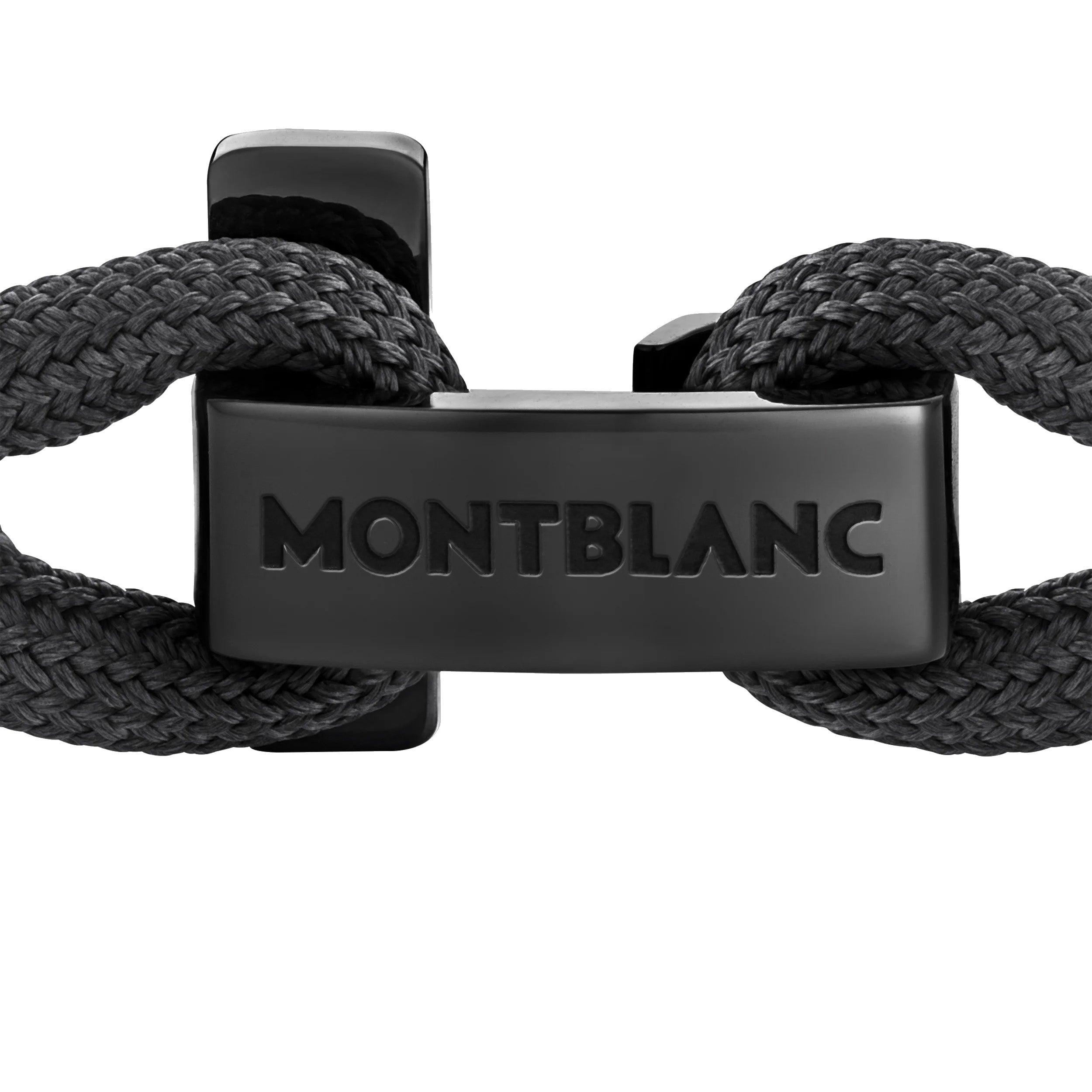 Montblanc bracciale Montblanc con chiusura a T nero misura L 130892 68