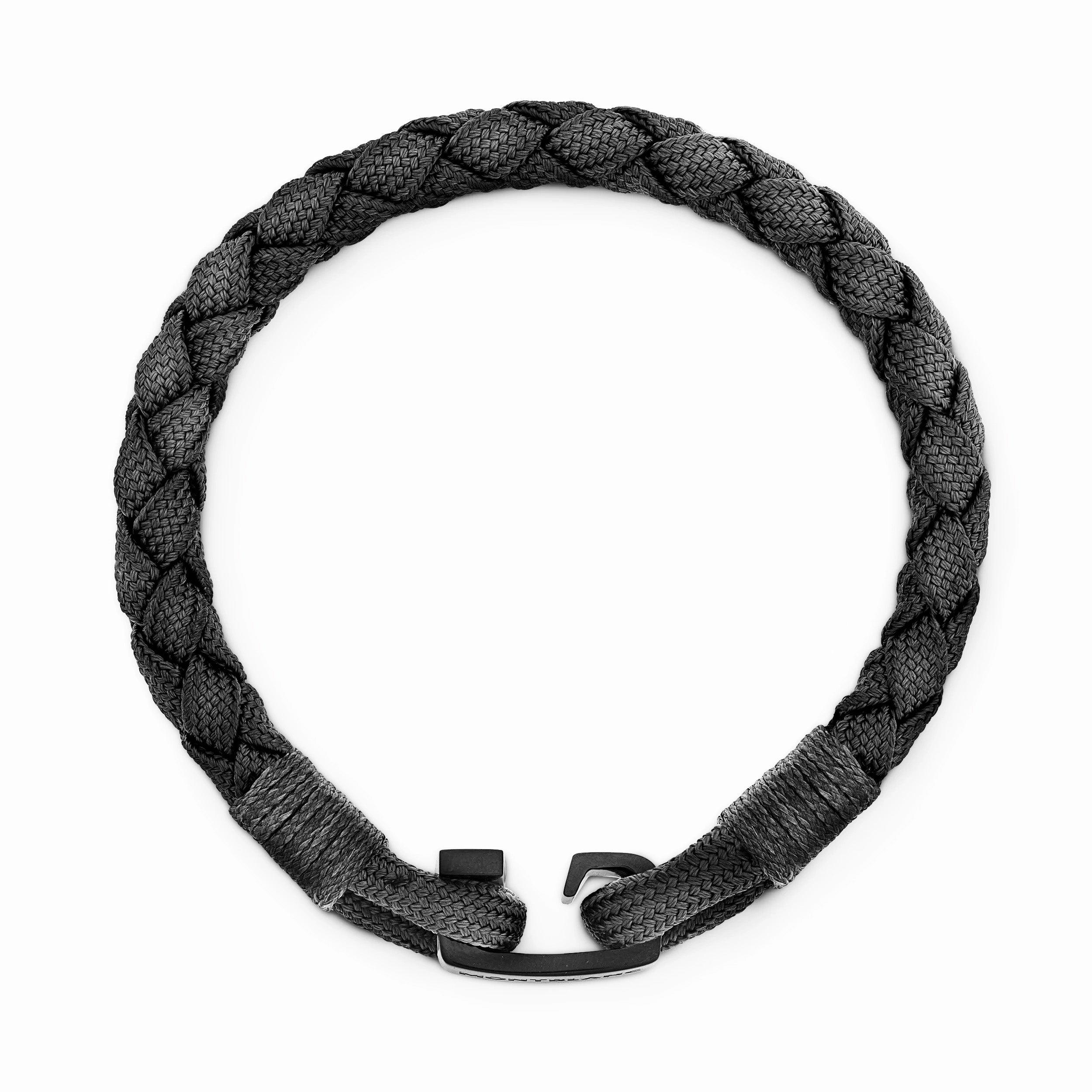 Montblanc bracciale Montblanc con chiusura a T nero misura L 130892 68
