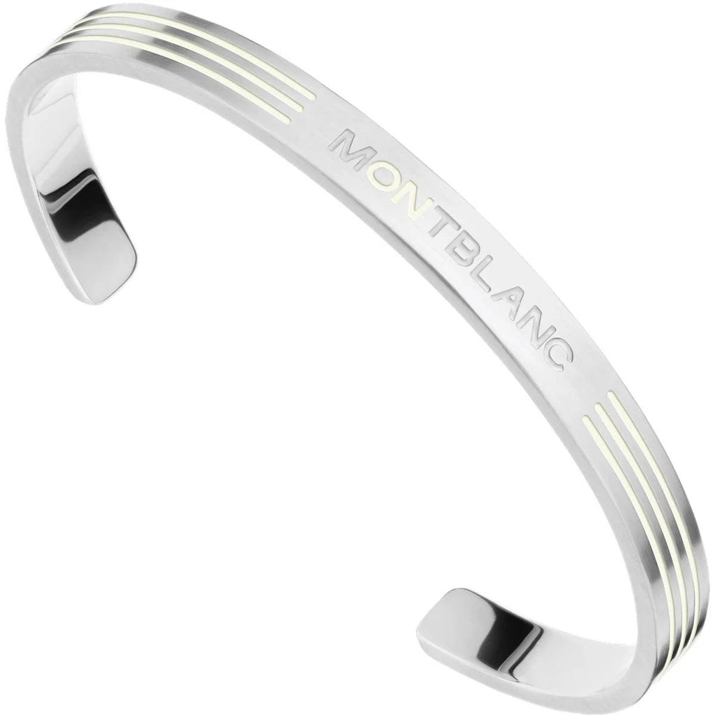 Montblanc bracciale Starwalker acciaio e resina fosforescente misura L 12614168