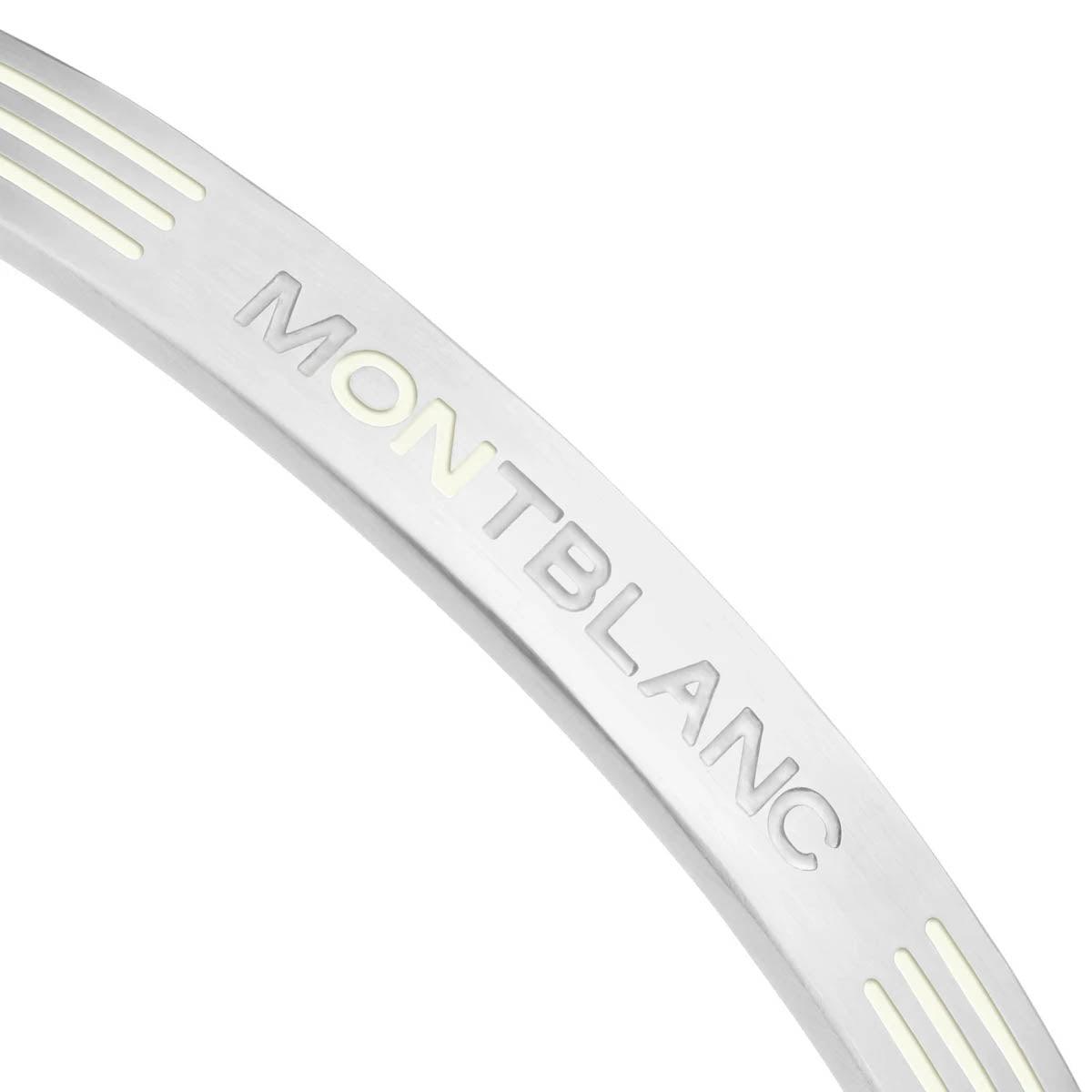 Montblanc bracciale Starwalker acciaio e resina fosforescente misura L 12614168