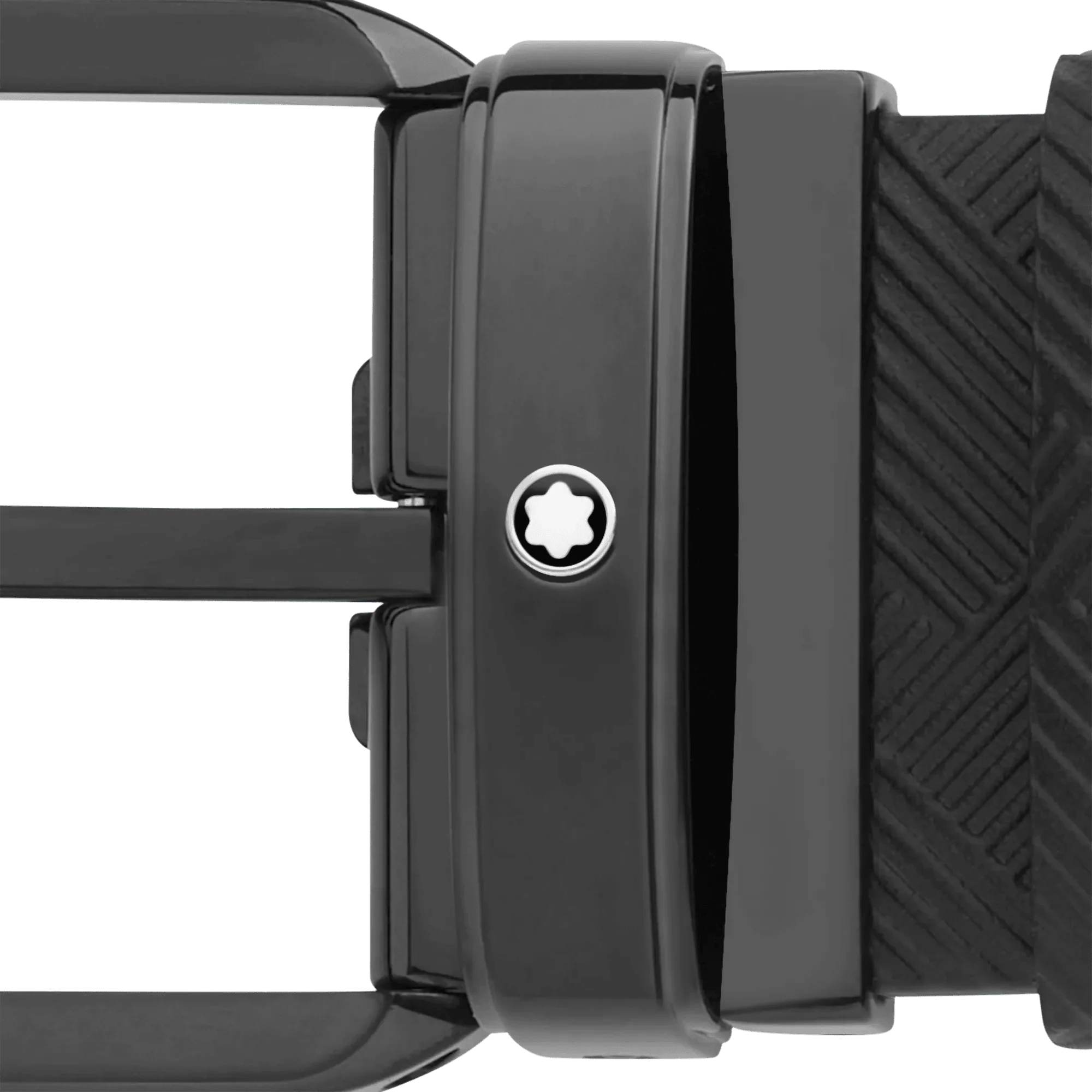 Montblanc cintura 35mm fibbia rettangolare PVD nero reversibile in pelle Extreme 3.0 nero 130587