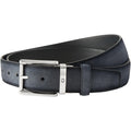 Montblanc cintura regolabile Meisterstuck scamosciato sfumato grigio 116721