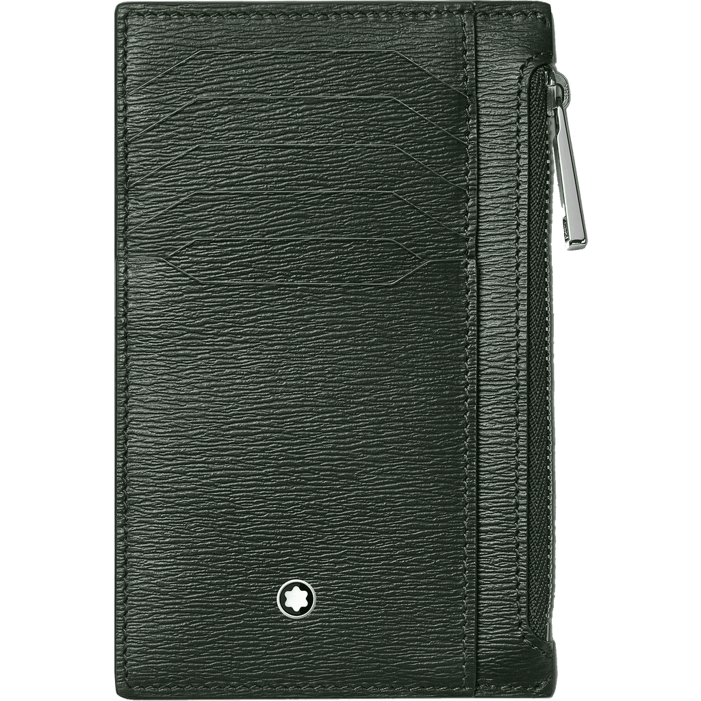 Montblanc custodia 8 scomparti con tasca con cerniera Meisterstück 4810 Deep Forest verde 129256