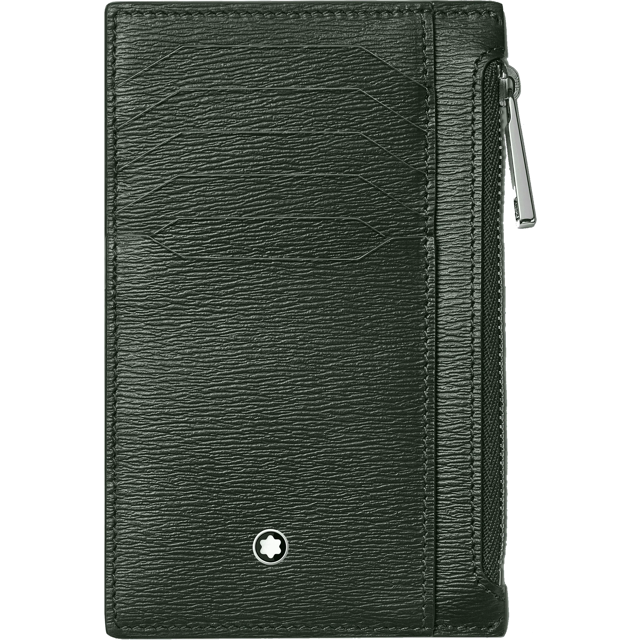 Montblanc custodia 8 scomparti con tasca con cerniera Meisterstück 4810 Deep Forest verde 129256