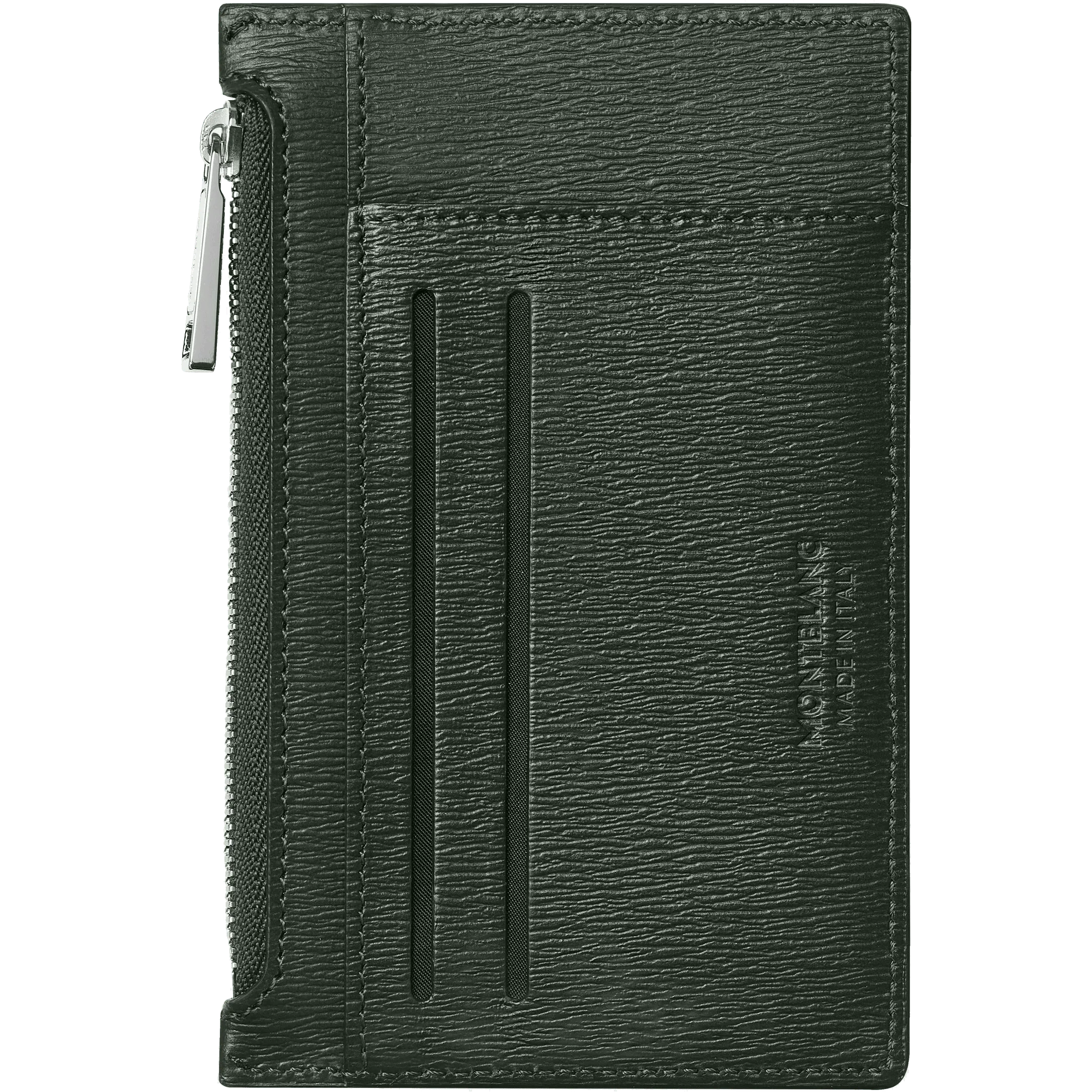Montblanc custodia 8 scomparti con tasca con cerniera Meisterstück 4810 Deep Forest verde 129256