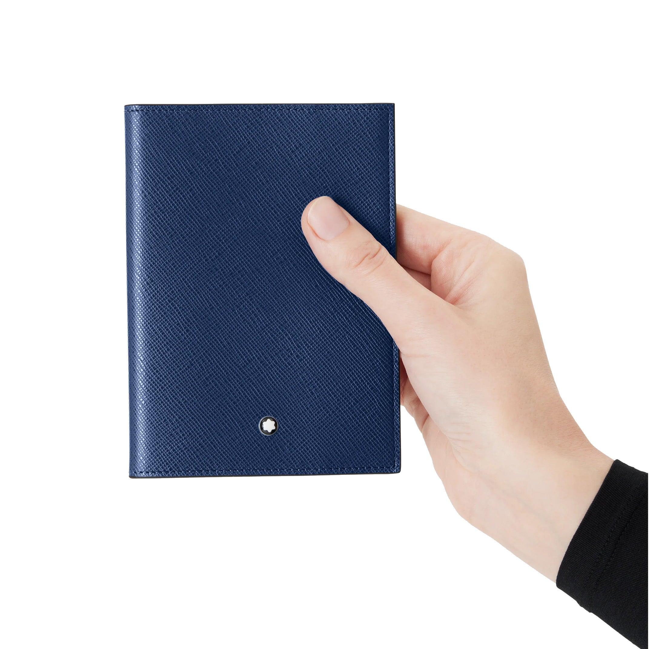 Montblanc custodia per passaporto Montblanc Sartorial blu 130816