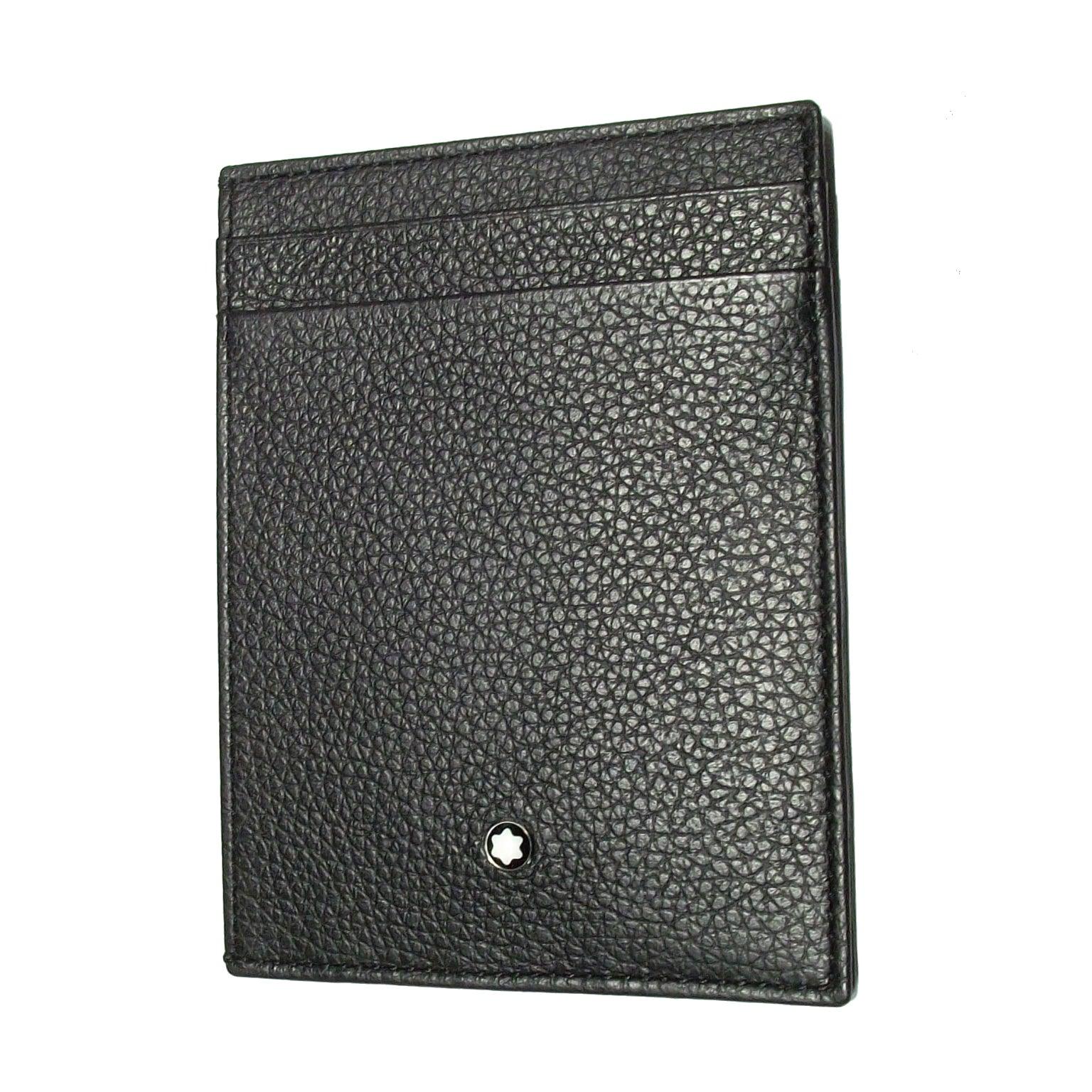 Montblanc custodia tascabile 4 scomparti con portadocumento Montblanc Soft Grain 129352