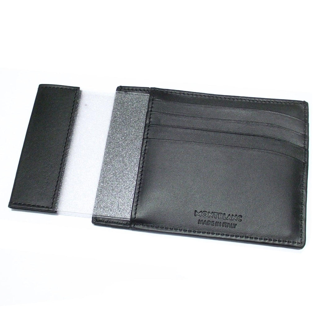 Montblanc custodia tascabile 4 scomparti con portadocumento Montblanc Soft Grain 129352