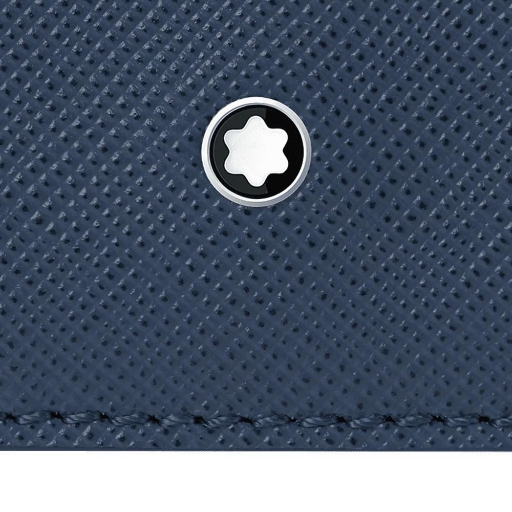 Montblanc custodia tascabile 5 scomparti Sartorial blu indaco 124188