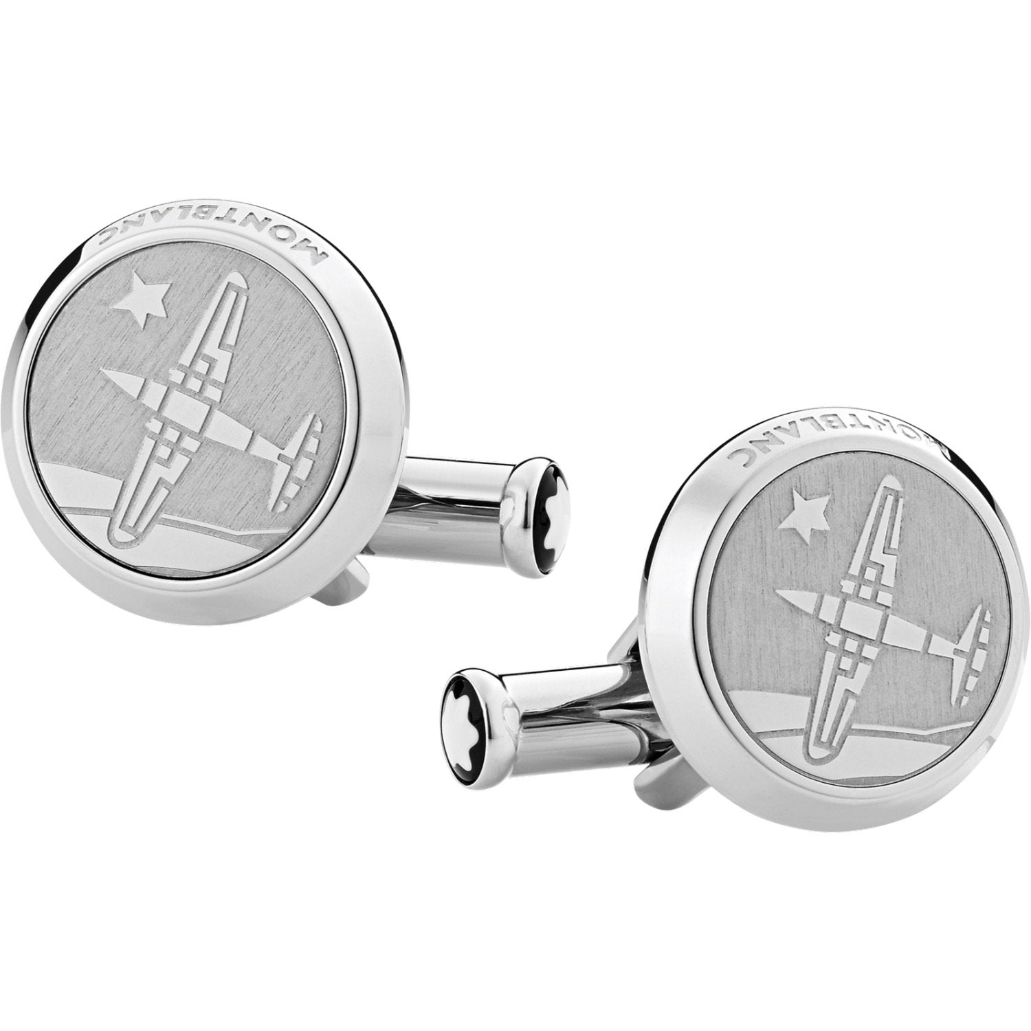 Montblanc gemelli acciaio Le Petit Prince and Aviator 123795