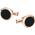 Montblanc gemelli Meisterstück acciaio finitura oro rosa 116663
