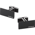 Montblanc gemelli rettangolari in acciaio e PVD nero 114761