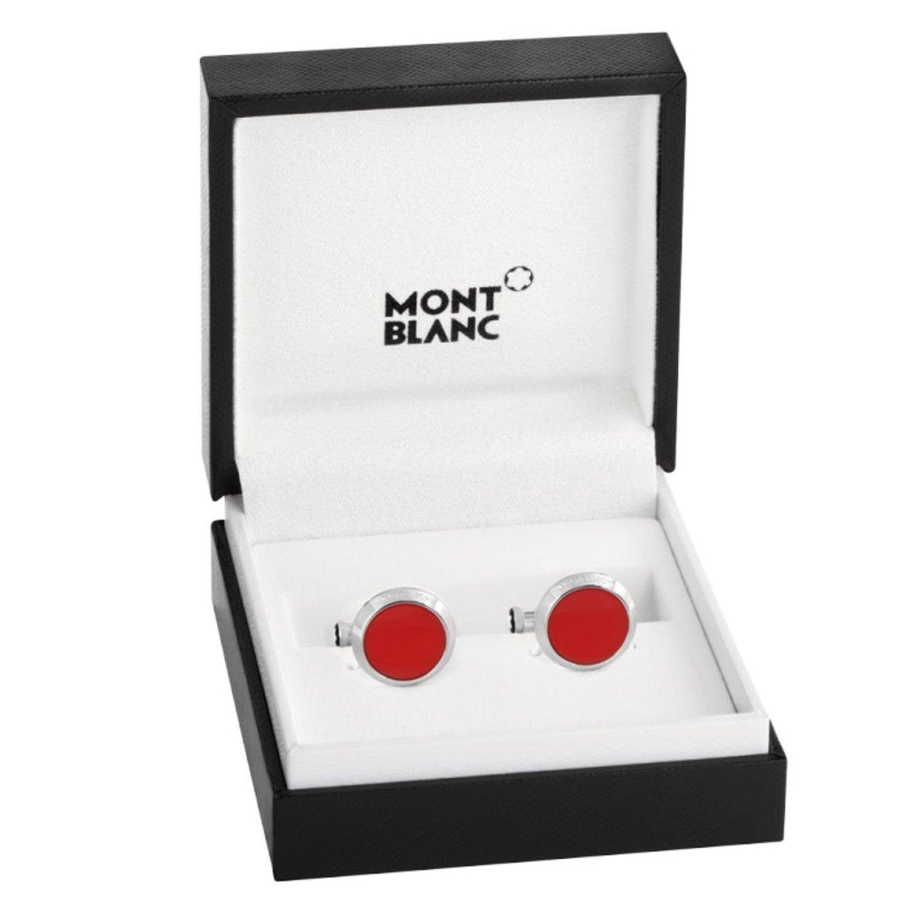Montblanc gemelli rossi acciaio (PRODUCT) RED 118880