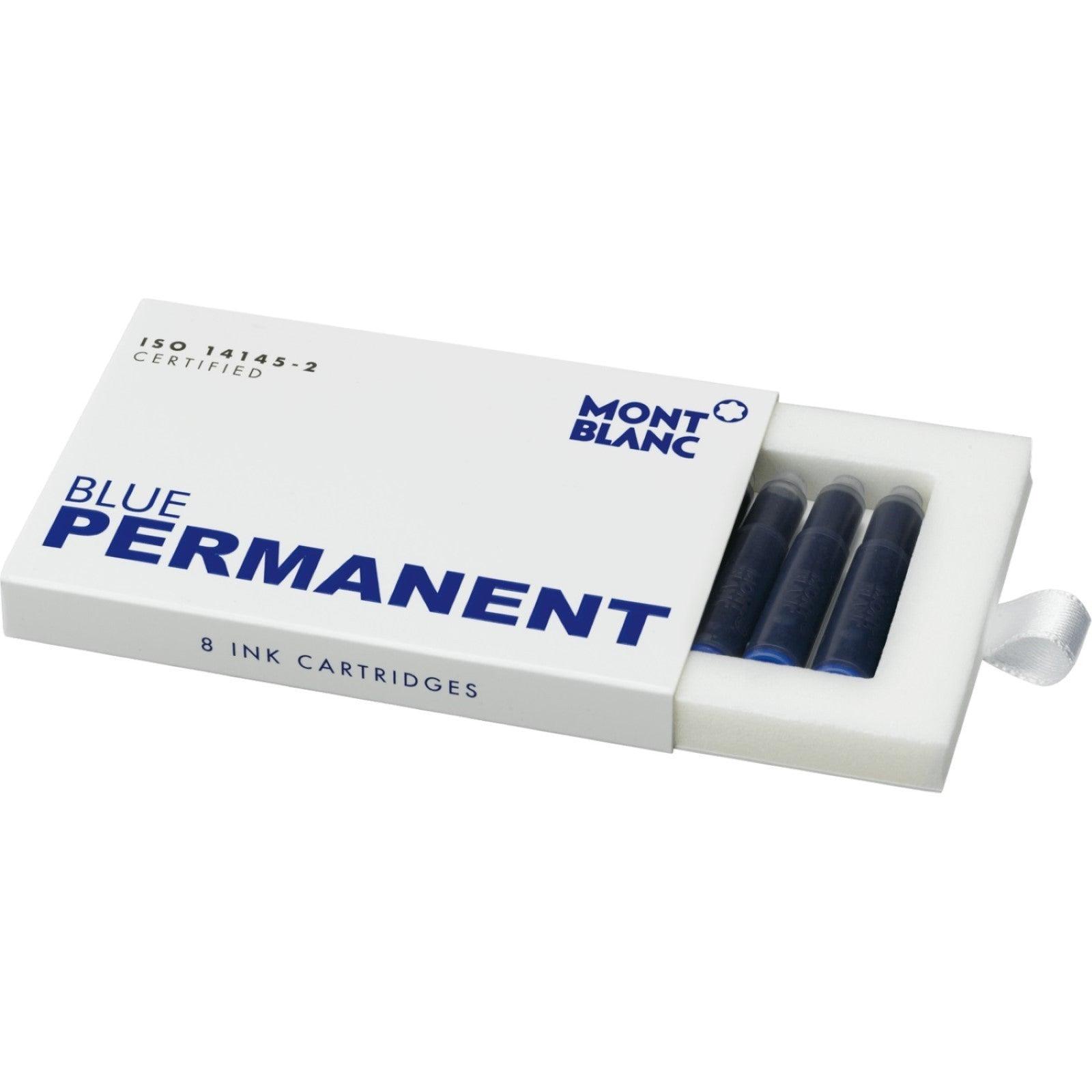 Montblanc inchiostro in cartucce Permanent Blue ( blu indelebile ) 8 pezzi 107758