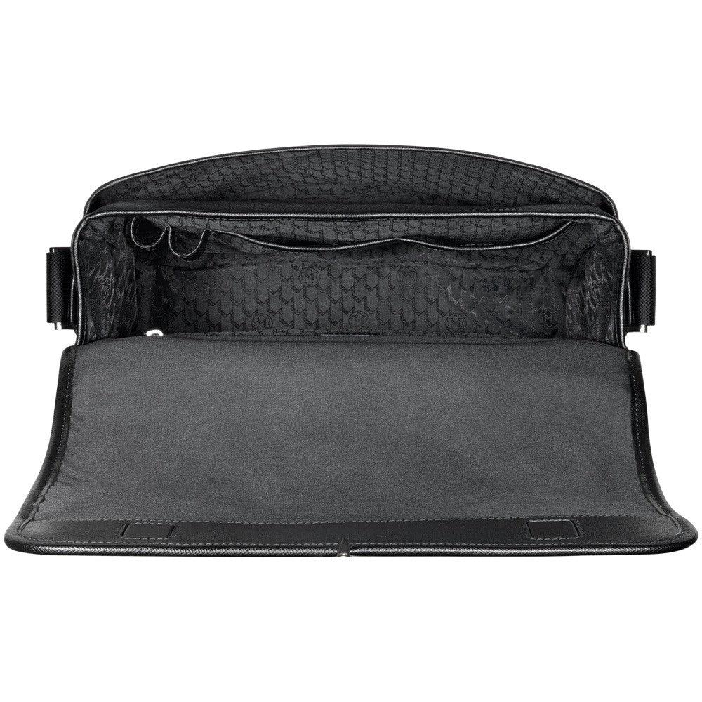 Montblanc messenger bag grande con patta Montblanc Sartorial Jet nero 116794