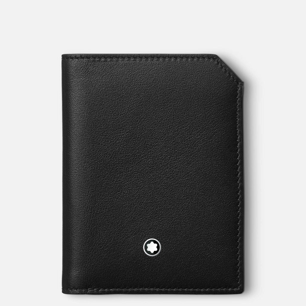 Montblanc mini portafoglio 4 scomparti Meisterstück Selection Soft nero 130050
