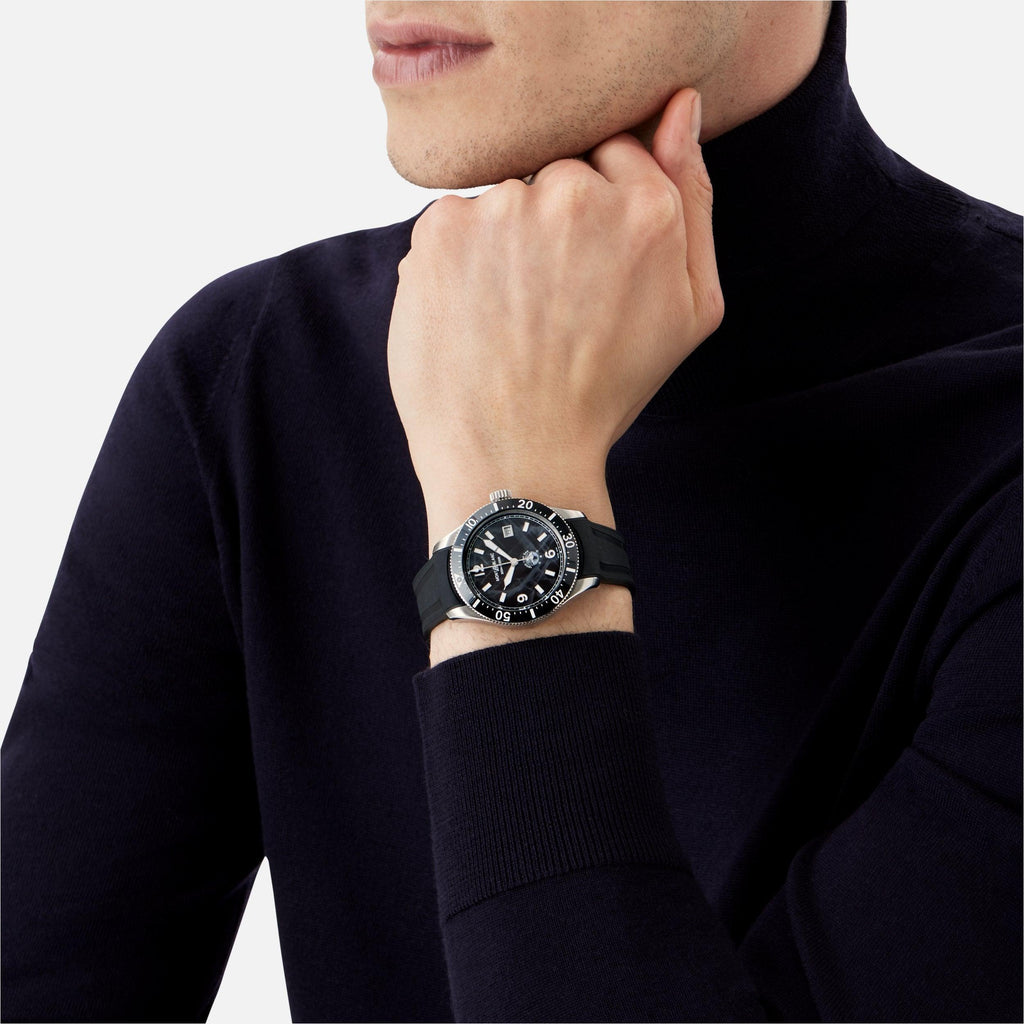 Montblanc orologio 1858 Ice Sea Automatic Date 41mm nero automatico acciaio 129372